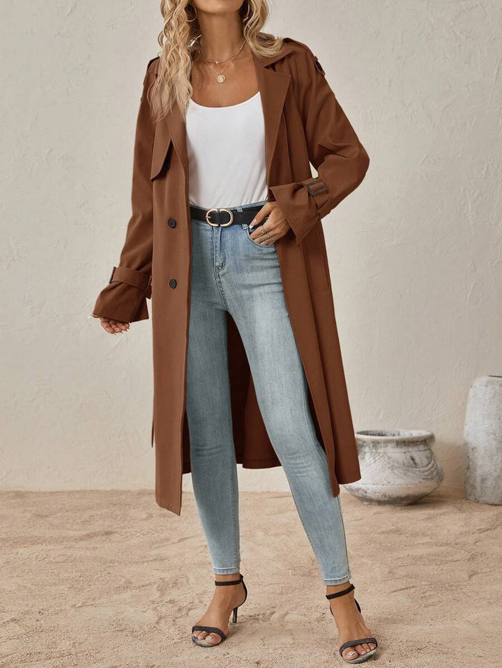 Selana | Dlouhý trenčkot VELLARO