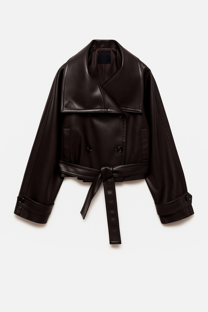 Zinnia Kožený Trenčkot VELLARO