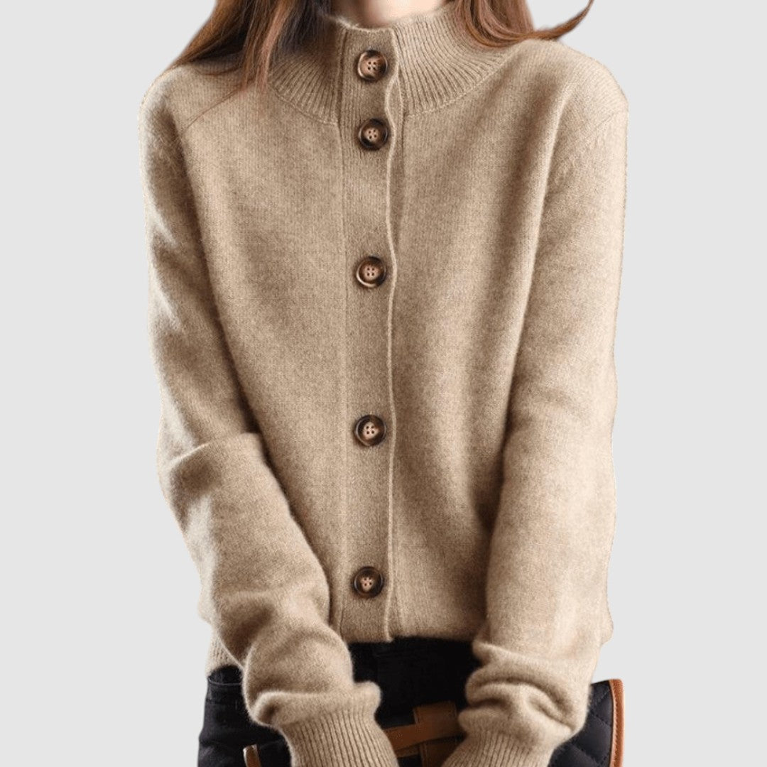 Viktorie - Luxusní kašmírový pletený kardigan VELLARO