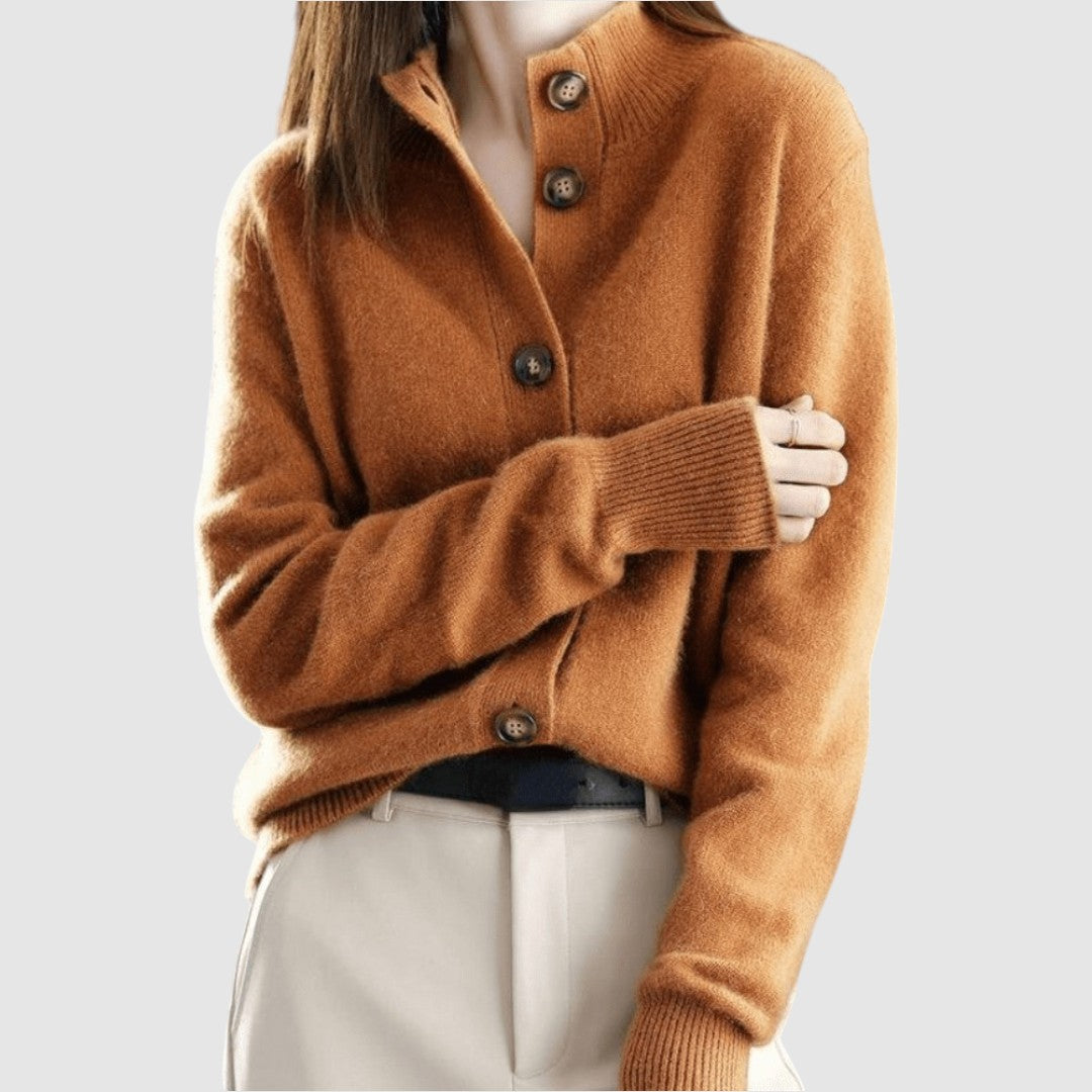 Viktorie - Luxusní kašmírový pletený kardigan VELLARO