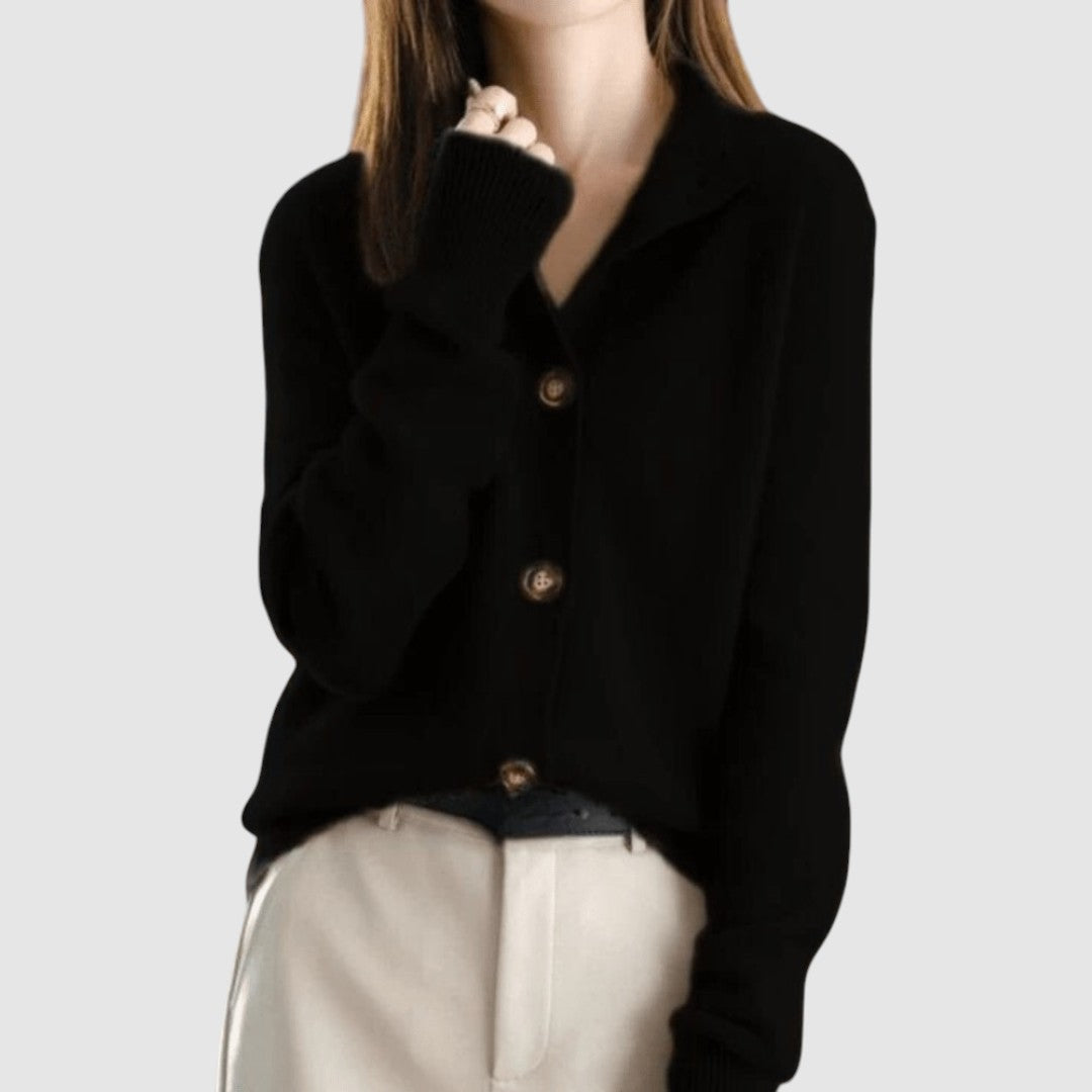 Viktorie - Luxusní kašmírový pletený kardigan VELLARO