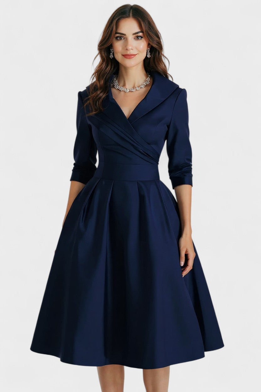 Ceryn | Saténová Midi Šaty VELLARO