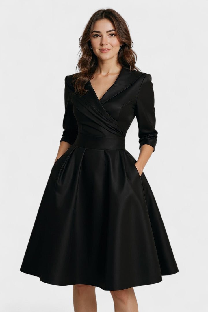 Ceryn | Saténová Midi Šaty VELLARO