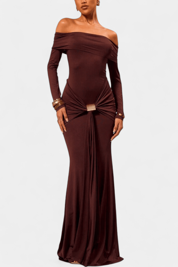 Ditte | Maxi Off-Shoulder VELLARO