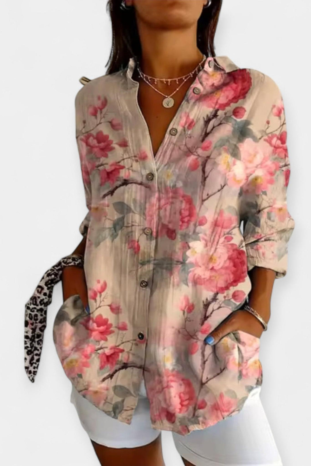 Frida | Květinový tisk košile VELLARO