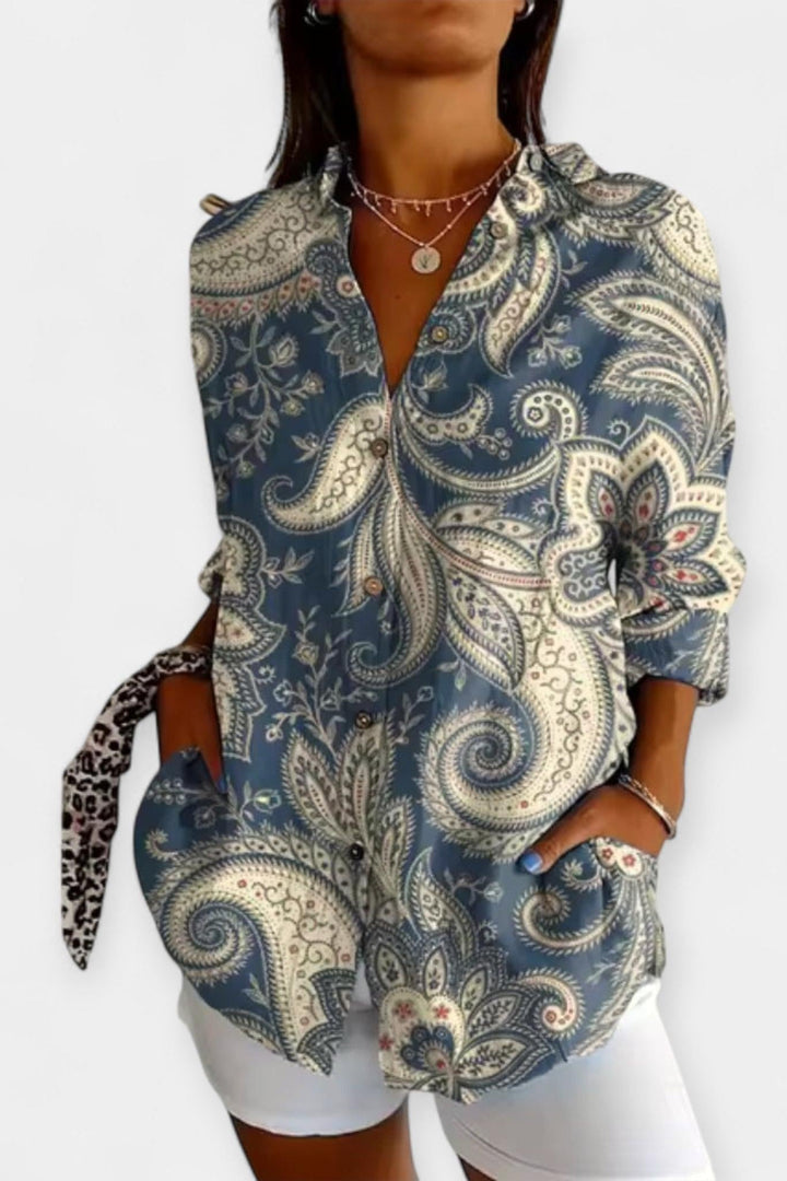 Frida | Květinový tisk košile VELLARO