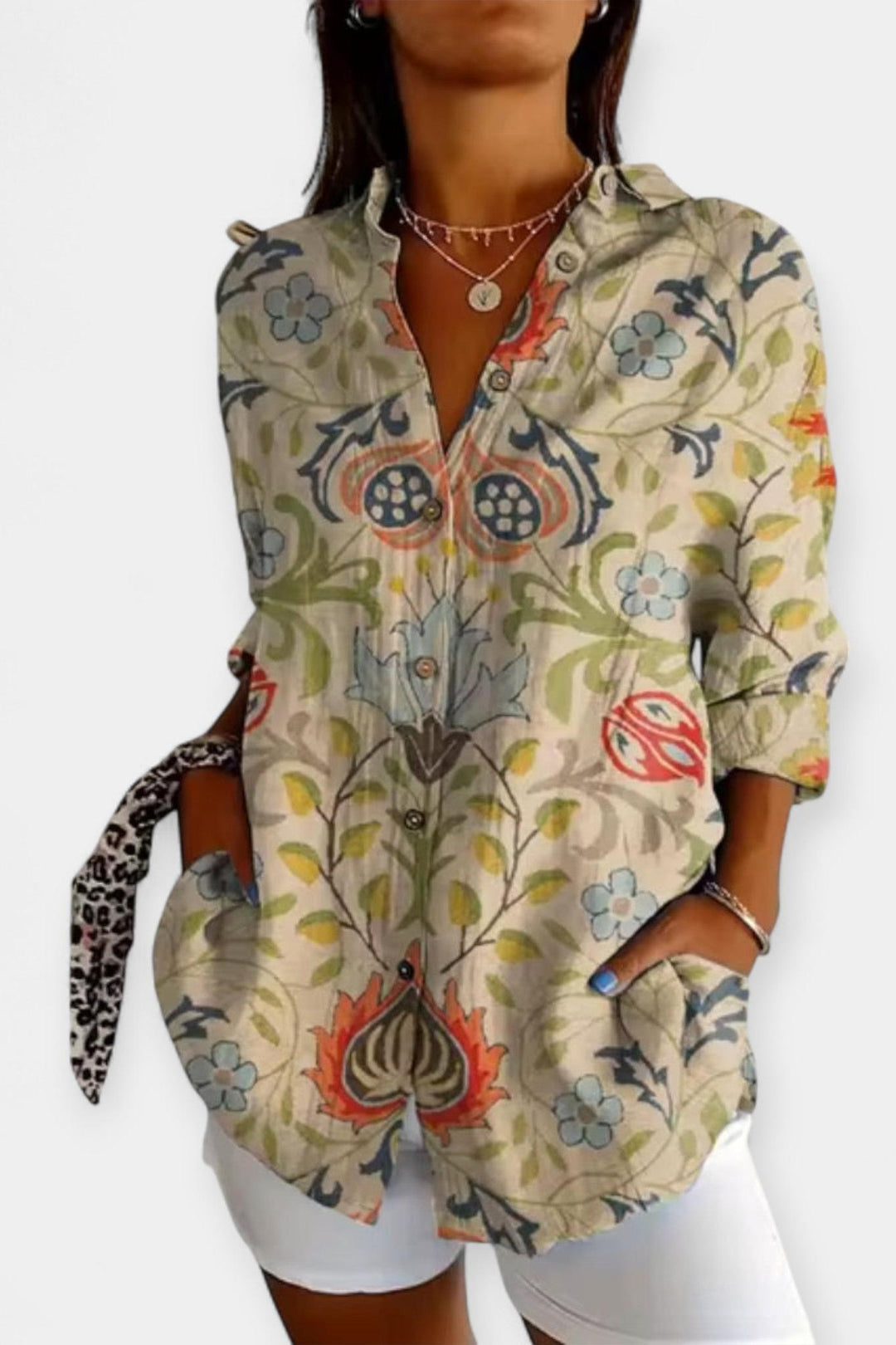 Frida | Květinový tisk košile VELLARO