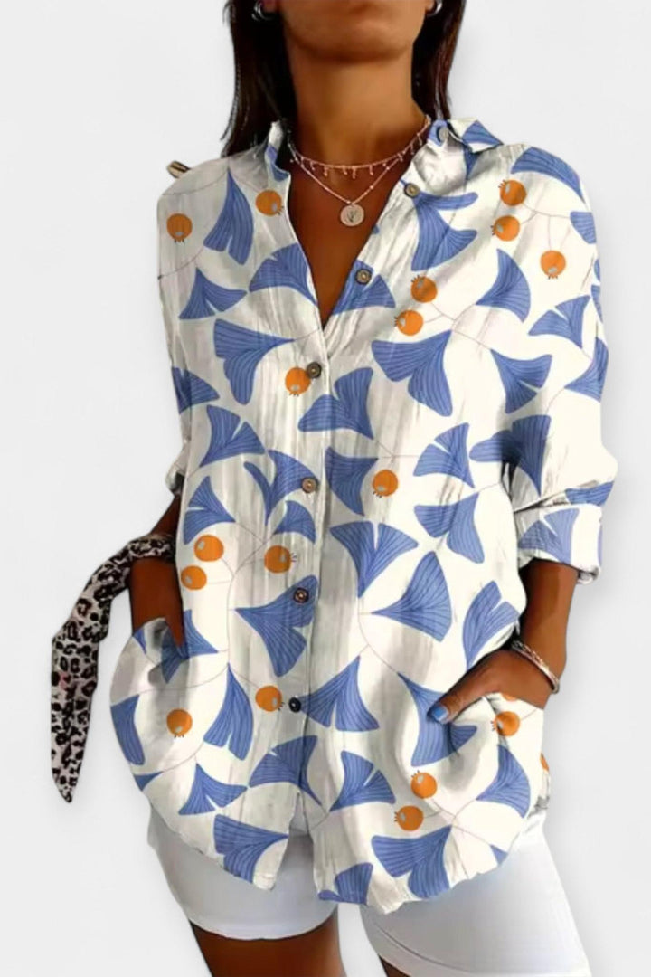 Frida | Květinový tisk košile VELLARO