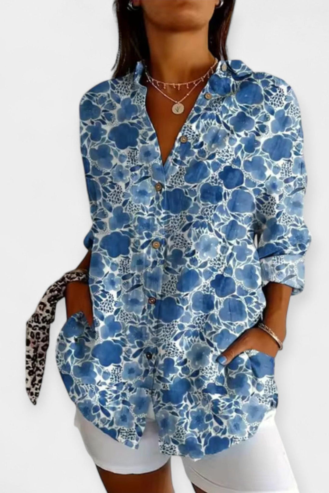 Frida | Květinový tisk košile VELLARO