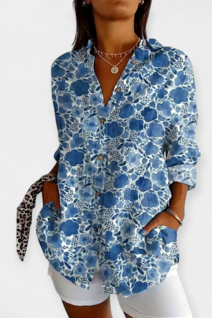 Frida | Květinový tisk košile VELLARO