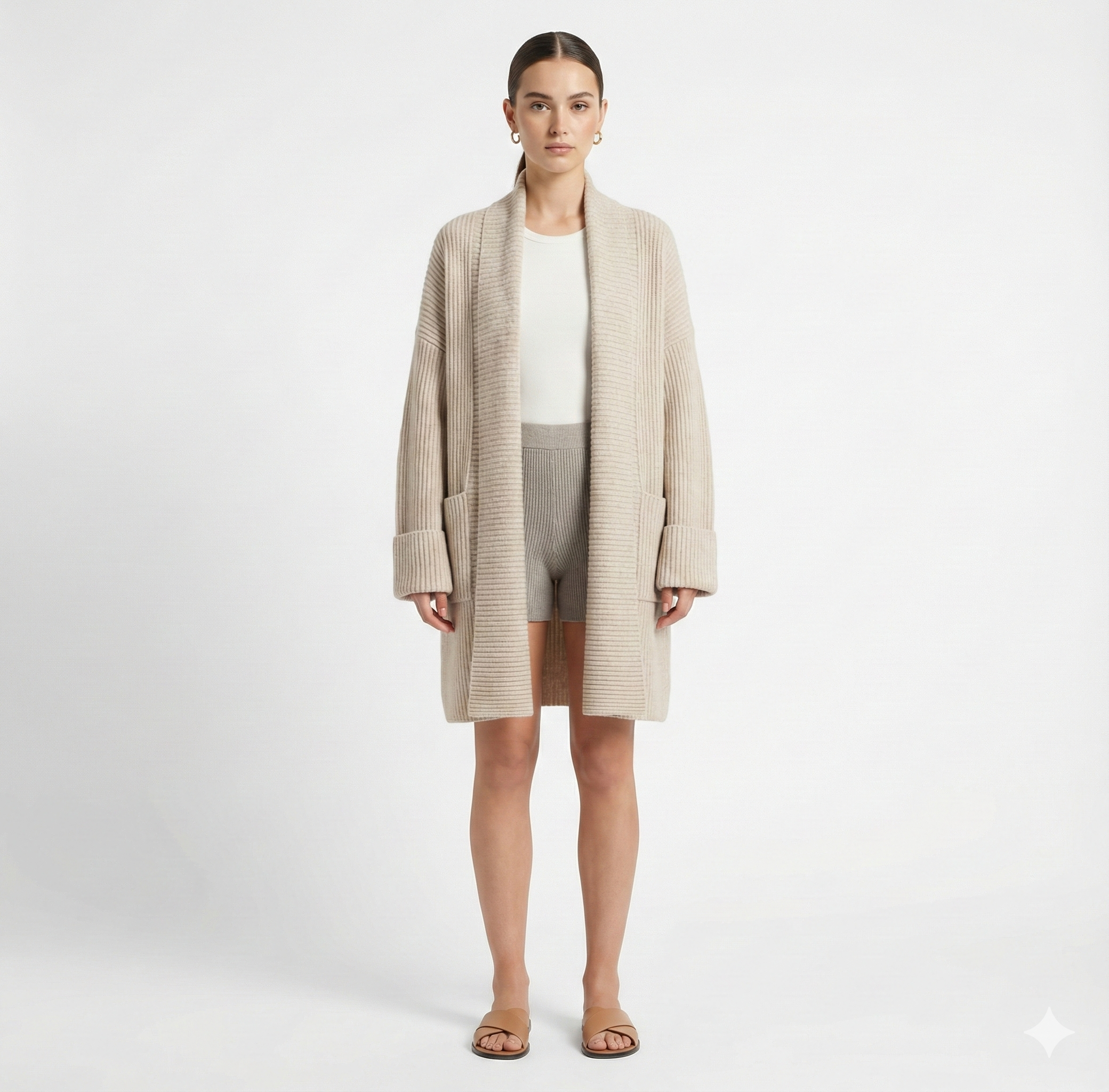 Euphemia - Dlouhý pletený cardigan VELLARO