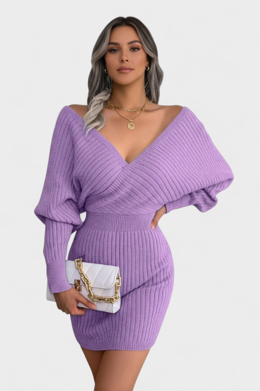 Klara™ | Elegantní zavinovací šaty s V-výstřihem VELLARO