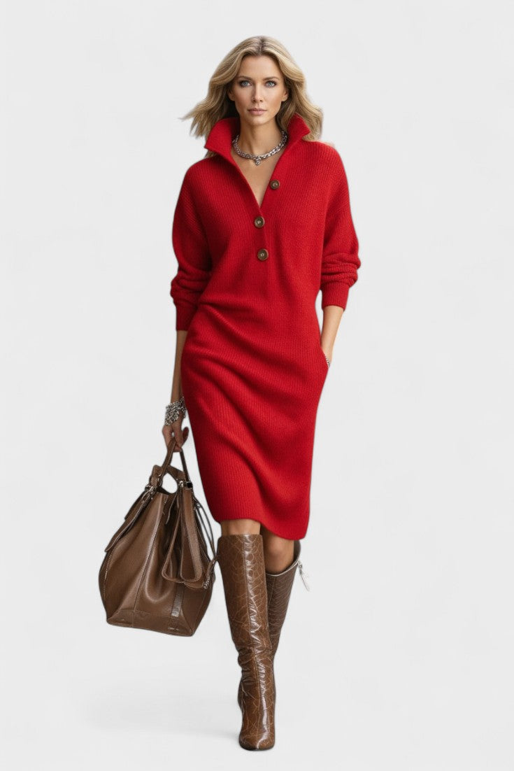 Kornelia™ | Elegantní Pletené Šaty VELLARO