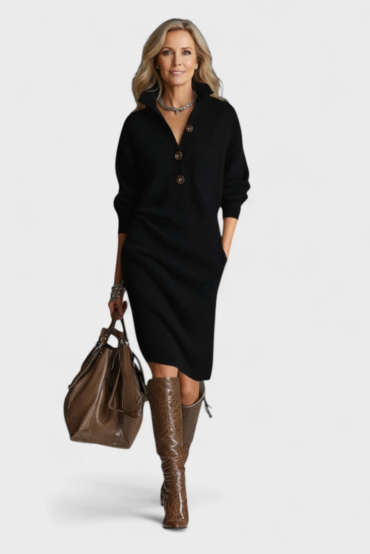 Kornelia™ | Elegantní Pletené Šaty VELLARO