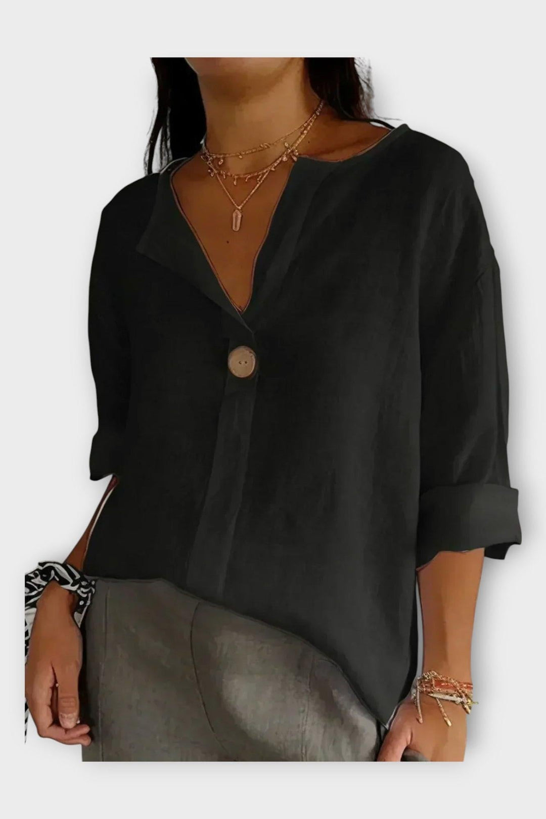 Marie | Košile s V-výstřihem VELLARO