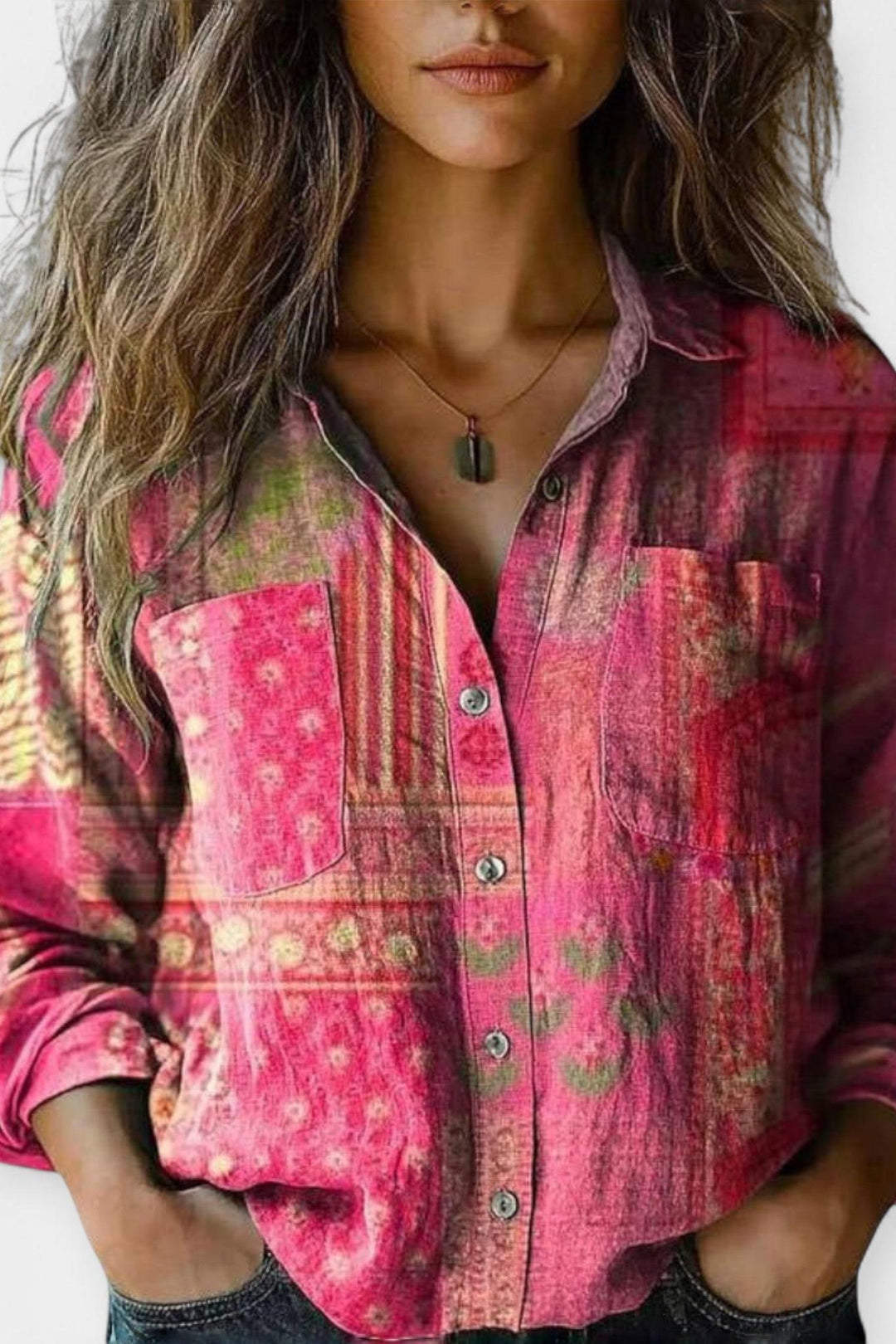 Mille | Vintage vzorová blůza VELLARO