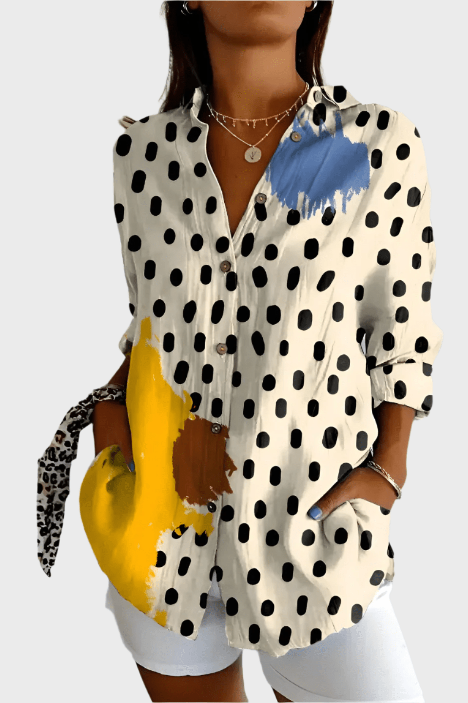 Růžová | Květinová košile VELLARO