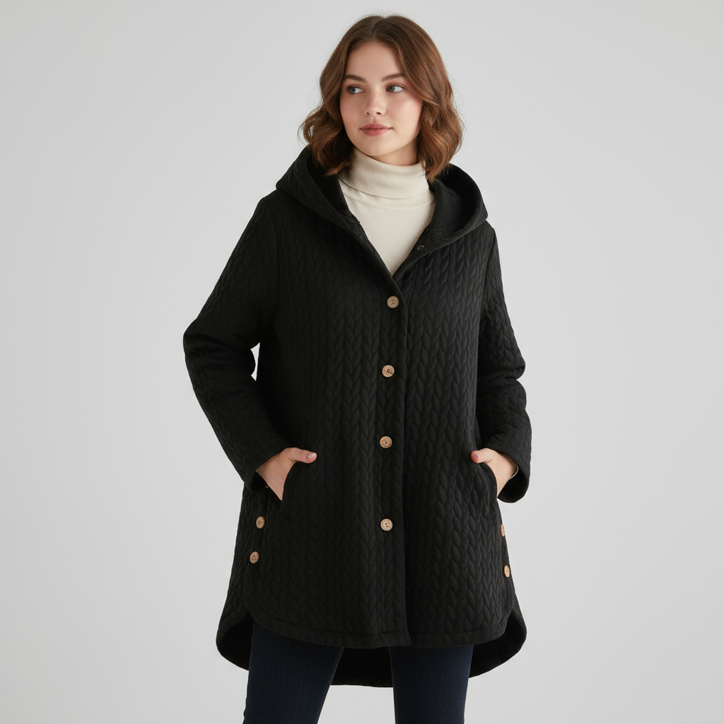 Leslie Zimní Bunda S Knoflíky Pro Vrstvení A Teplo VELLARO